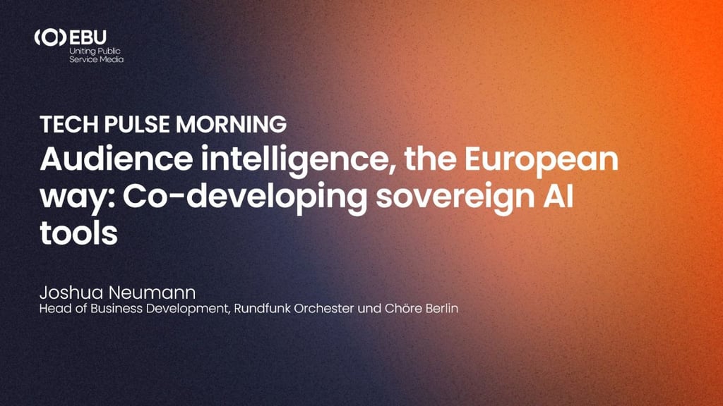 Audience intelligence, the European way: Co-developing sovereign AI tools
