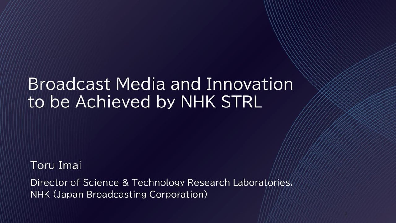 The most promising areas for Innovation today (NHK)