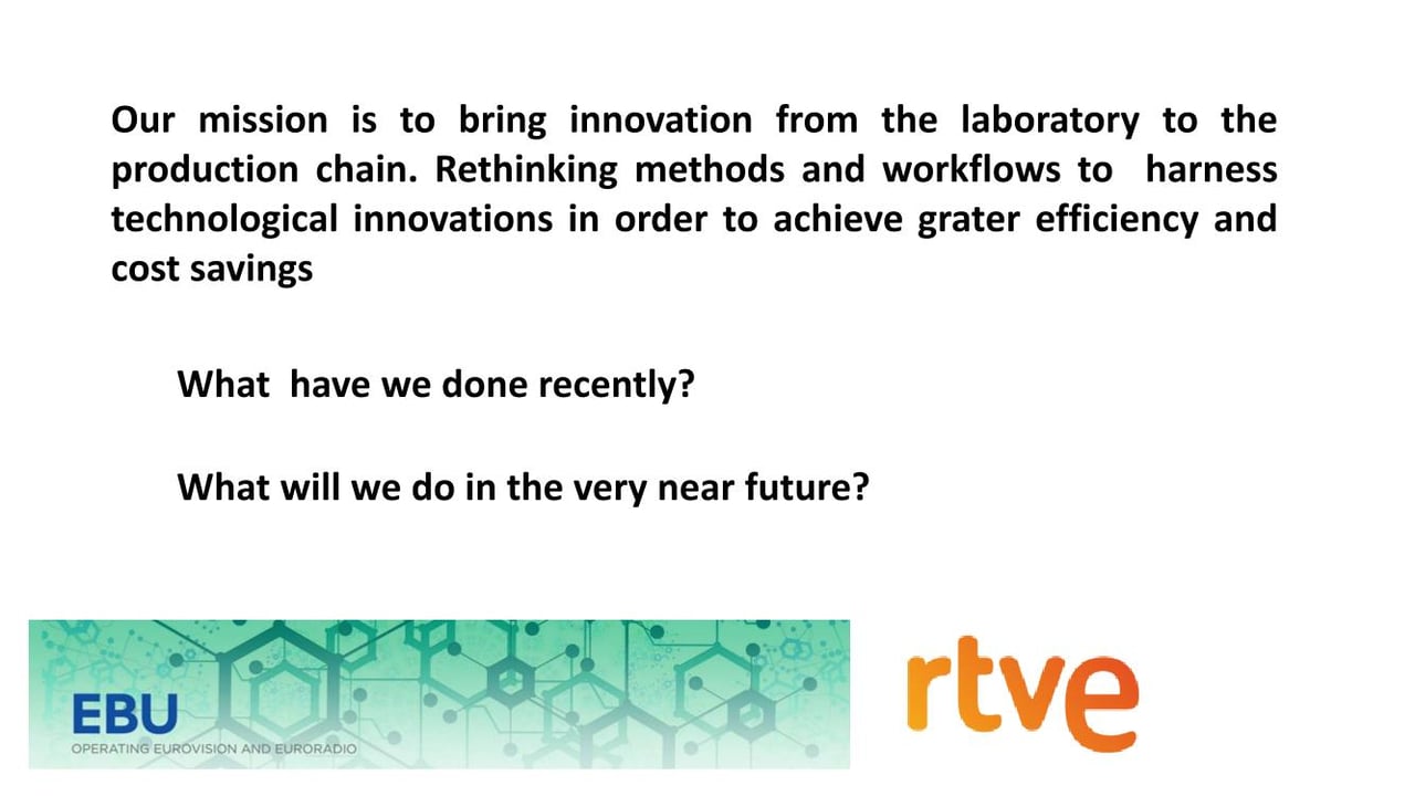 R&D and Innovation projects (RTVE)