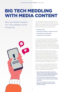 Big tech meddling with media content