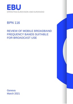 EBU BPN 116 Mobile Bands for Broadcasters