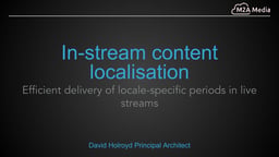 In-stream localised content ingest