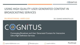 Using high quality user generated content in broadcast services
