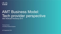 Technology provider perspective
