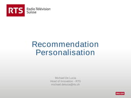 Big data and personalization