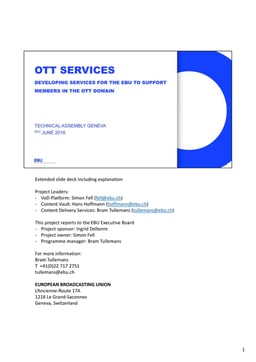 Over the top services
