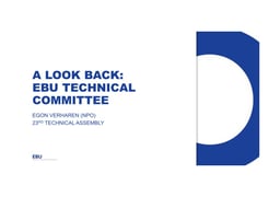 Technical Committee Chair progress report and plans for '17–'19 (including endorsement of the '17–'19 Workplan)