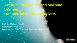 Artificial Intelligence and Machine Learning – commercial trends and drivers