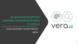 AI-powered keyframe selection and enhancement in veraAI for media verification
