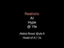 AI Hype & Reality