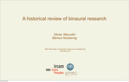 A historical review of binaural research