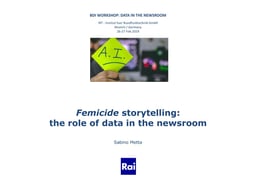 Relevance of data for building a compelling story