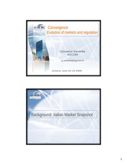 The role of regulation in a converged environment