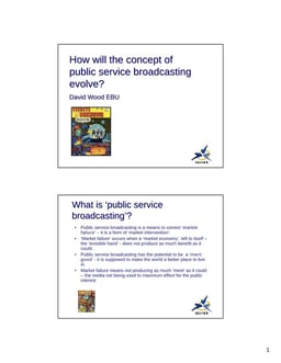 How will the concept of public service broadcasting evolve?