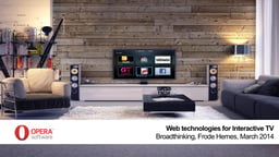 Web technologies for interactive TV