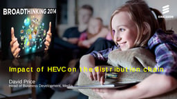 Impact of HEVC on the distribution chain