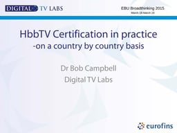 HbbTV certification in practice