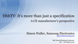HbbTV it's more than just a specification