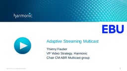 Adaptive streaming multicast