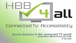 Access services in the “connected TV” world