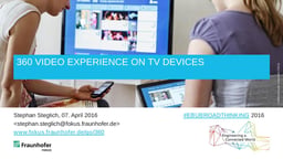 360 video Experience on TV devices