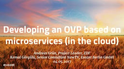 Lessons learned developing online video platform based on microservices in the cloud