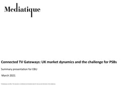 Connected TV Gateways: UK market dynamics and the challenge for PSBs