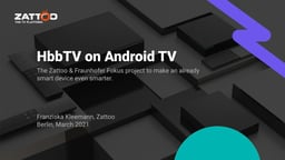 Zattoo’s implementation of HbbTV on AndroidTV
