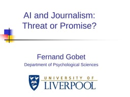 AI and journalism: threat or promise?