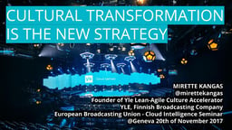 Cultural transformation is the new strategy