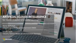 Audience analytics and media analytics with the Microsoft Data Platform and Microsoft Cognitive Services
