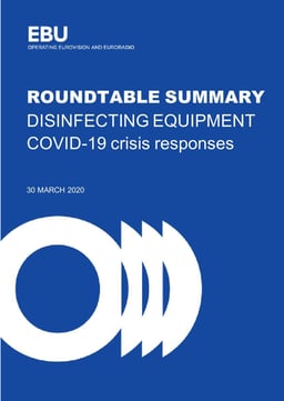 Disinfecting Equipment - Roundtable Summary