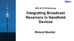 Integrating broadcast receivers in handheld devices