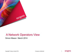 A network operators view