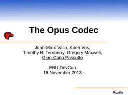 The Opus Codec