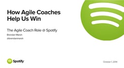 The agile coach role @ Spotify