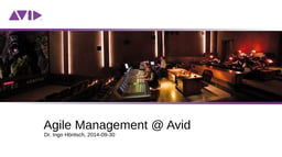 Agile management @ Avid