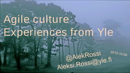 Experiences with YLE - Aleksi Rossi (YLE)