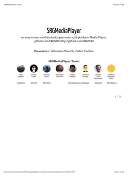 SRG open source mobile media players