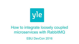 How to integrate loosely coupled microservices with RabbitMQ