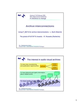 Archive interconnections Using P/META for archive interconnections