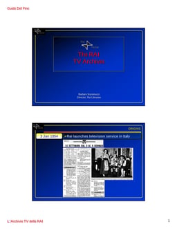 The RAI TV Archives