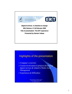 The ERT experience