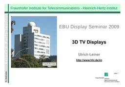 3D TV displays