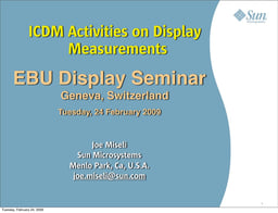 ICDM activities