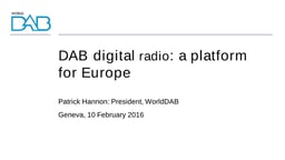 Lightning update: WorldDAB