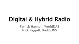 Digital and hybrid radio