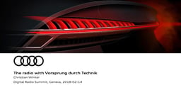 The radio with Vorsprung durch Technik