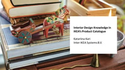 Interior design knowledge in IKEA’s product catalogue