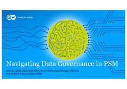 Applying a responsible data strategy and governance in PSM